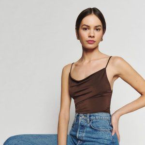 Reformation Emmett Top in Cafe XS